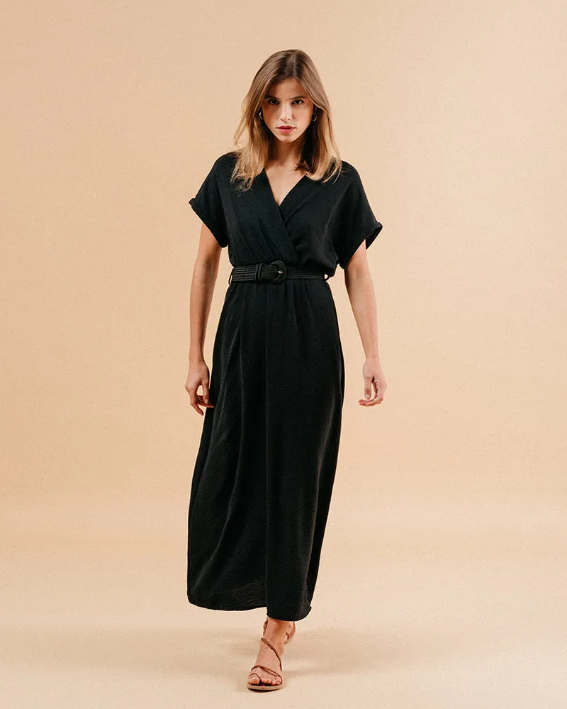 VESTIDO MIDI MAUD NEGRO