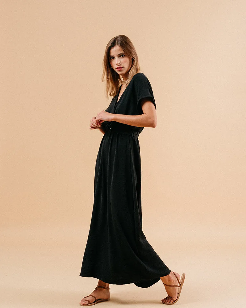 VESTIDO MIDI MAUD NEGRO