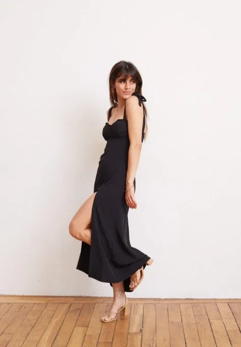 VESTIDO MIDI KELLY NEGRO - XCH o G
