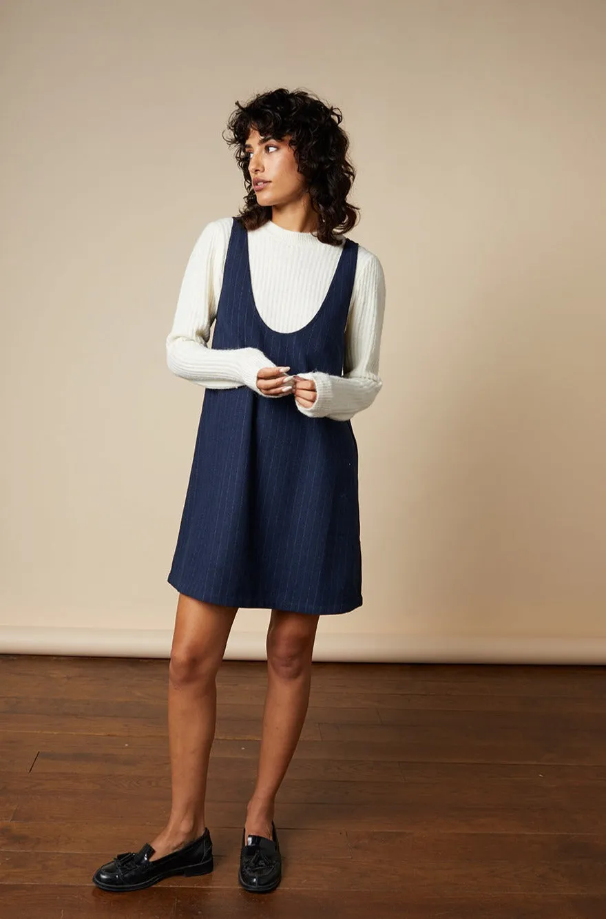 VESTIDO CORTO HILAIRE AZUL MARINO -40%