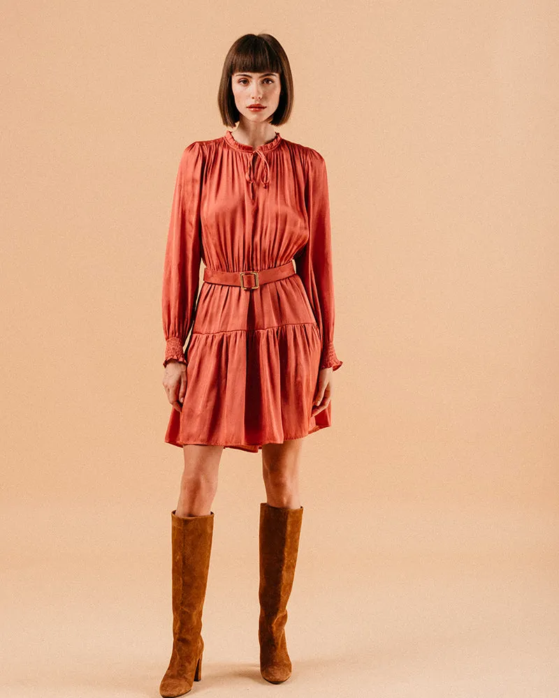 VESTIDO CORTO LOURDES ROSA T.G