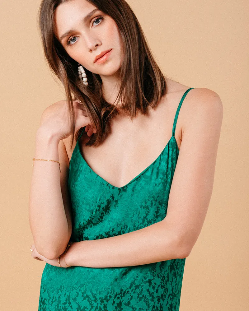 VESTIDO LARGO MICHAELA VERDE