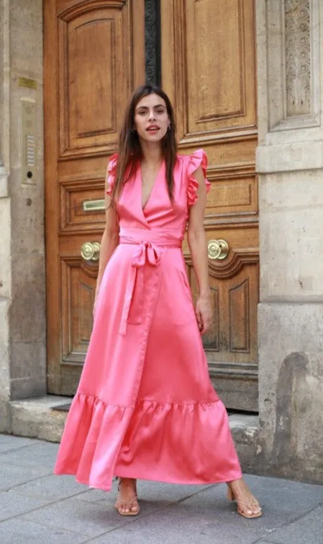 VESTIDO LARGO MEGHAN CORAL T.CH -20%