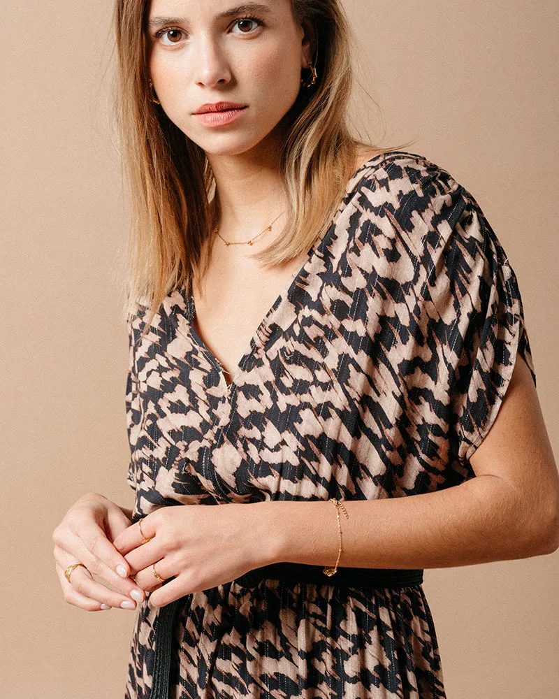 VESTIDO MIDI MARINE NEGRO