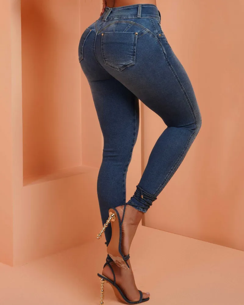 High-Waisted Skinny Jeans (Pre-Sale)