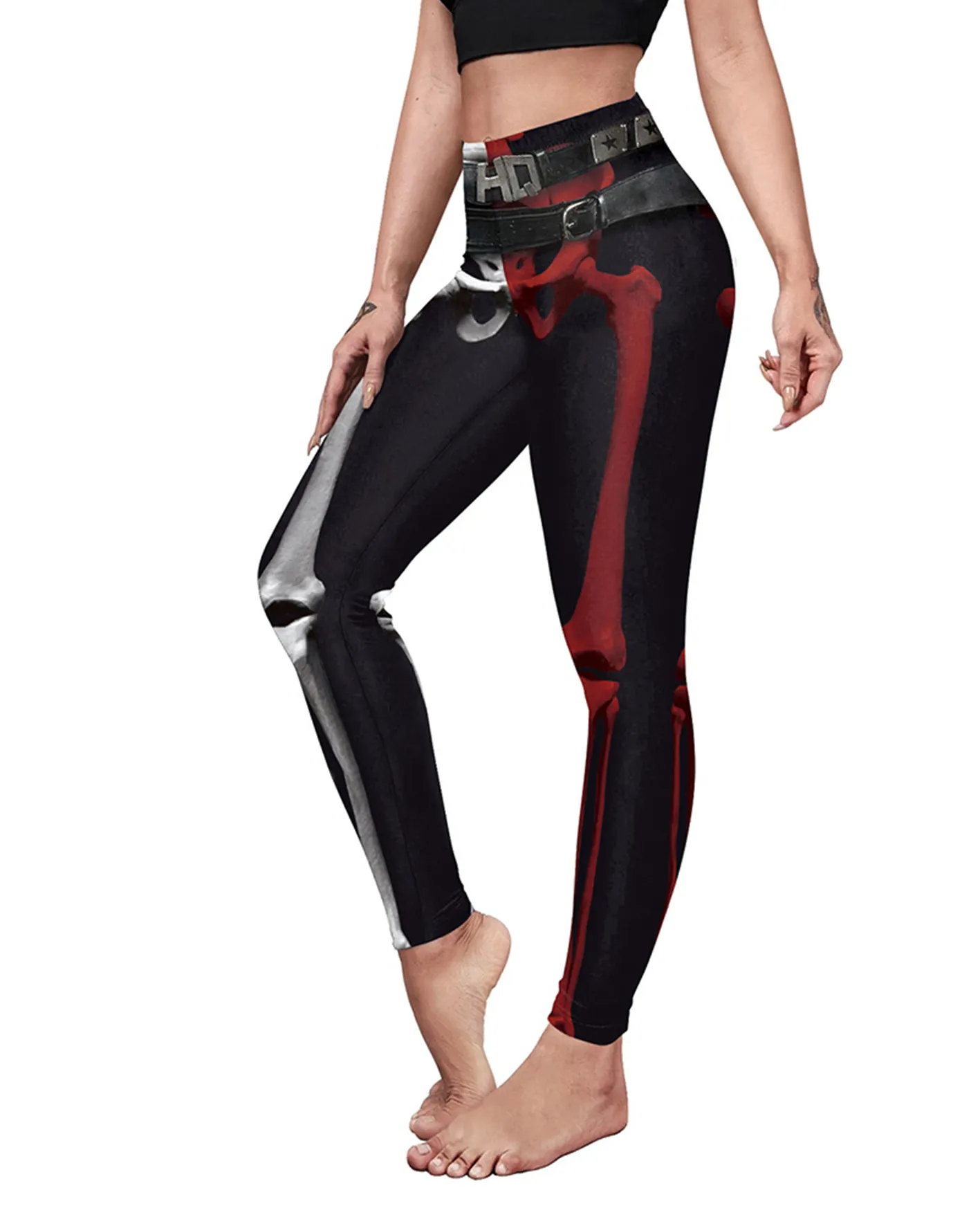 Slim-Fit Stretch Yoga Pants For Halloween