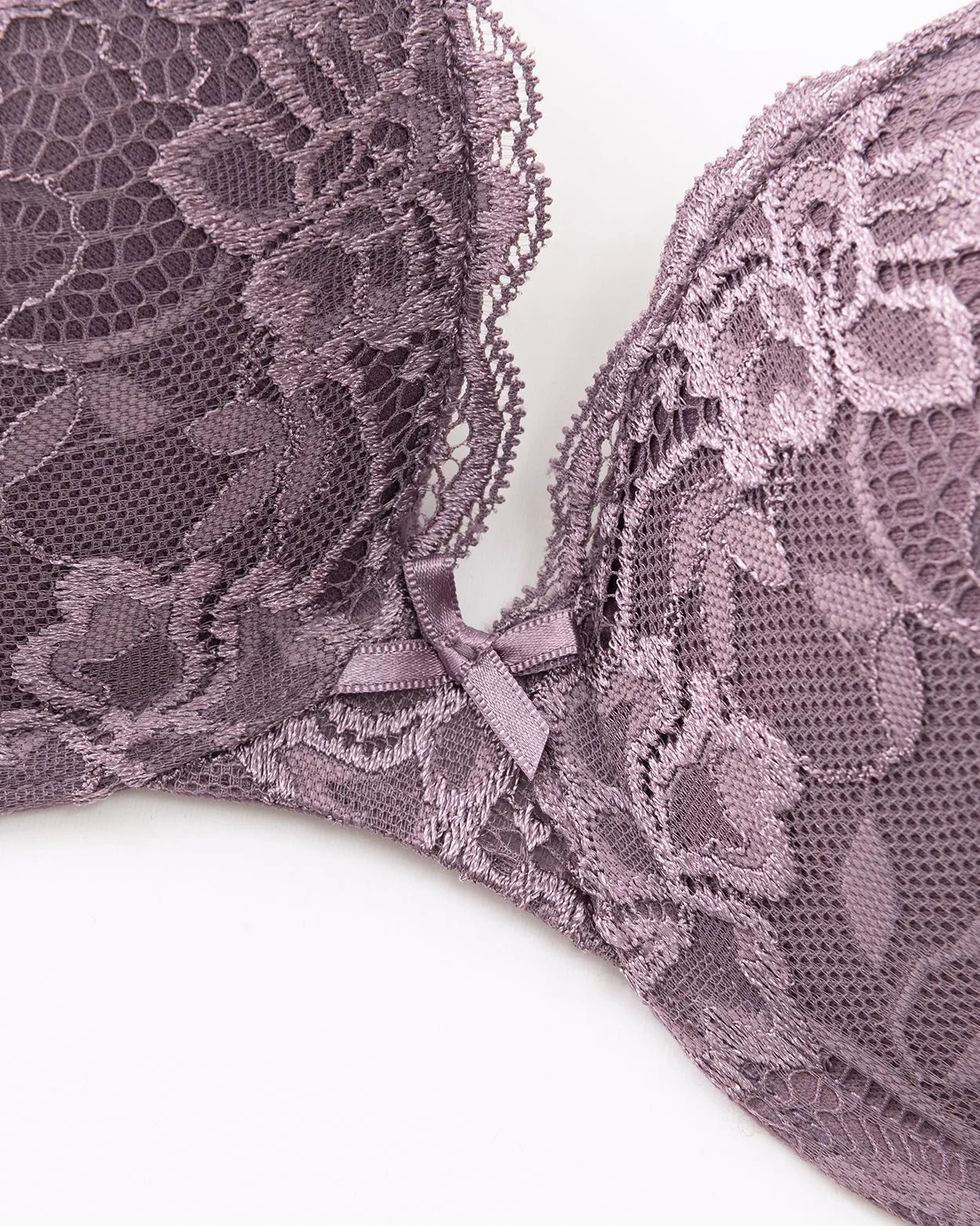 Sujetador push up de encaje Sujetador semiescotado con relleno ligero