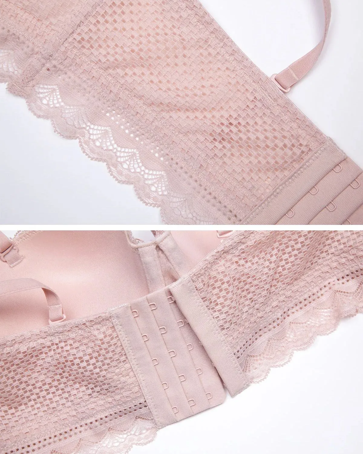 Nuevos conjuntos de sujetadores Reúne 1/2 ropa interior de media copa Tirantes desmontables con aros suaves