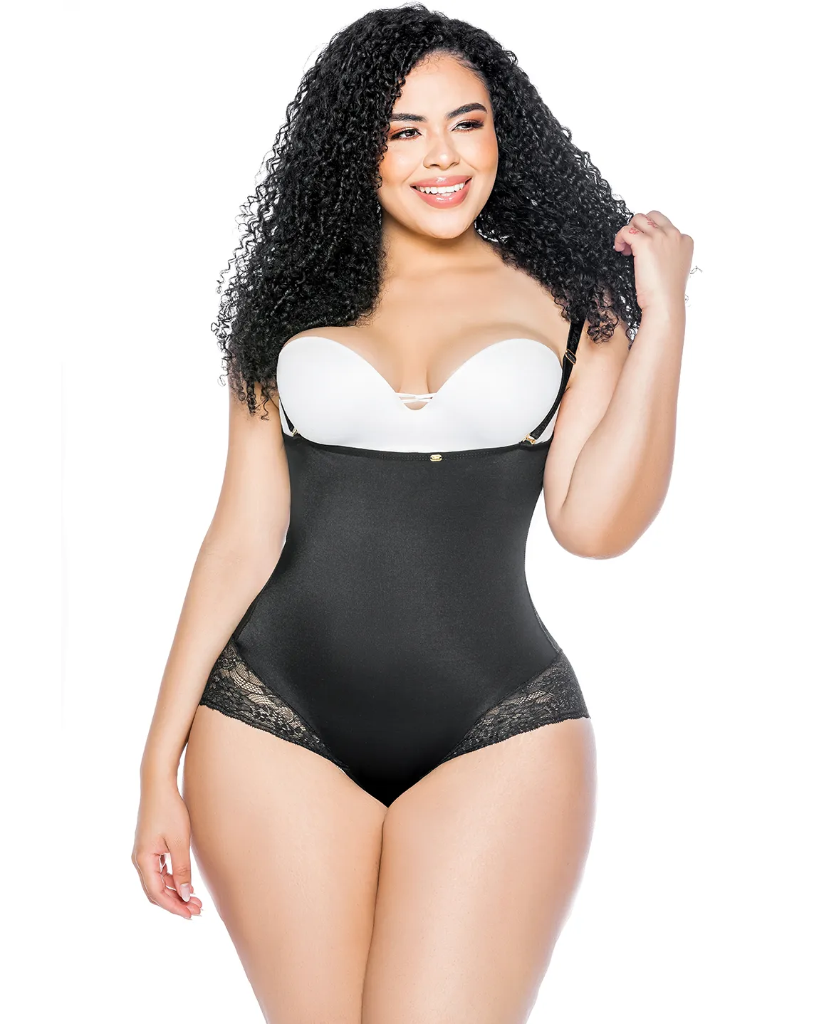 Top moldeador diario postparto con ribete de encaje para mujer