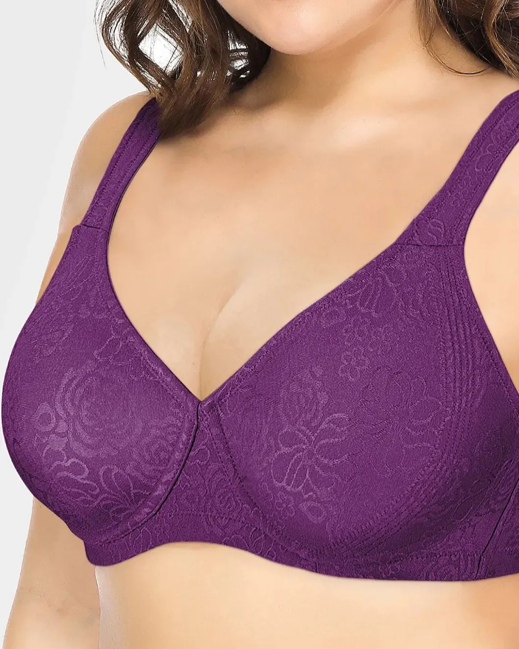 Sujetador minimizador sin costuras de cobertura total sin aros