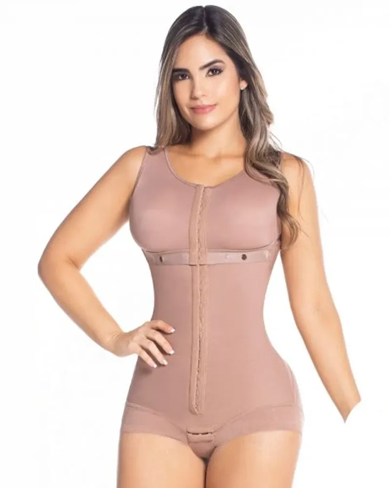 Fajas para mujeres cierre de gancho y ojos soporte de senos control de barriga triángulo body shaper