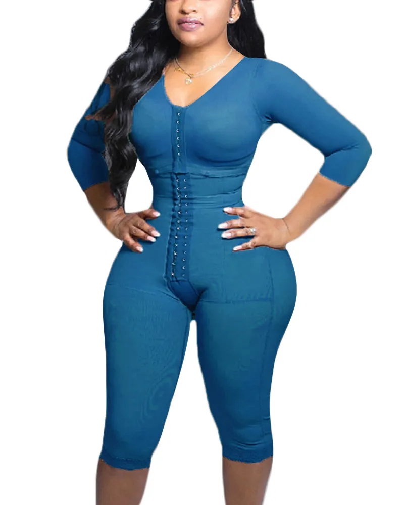 La compresión del brazo de soporte de cuerpo completo encoge la cintura con sujetador incorporado