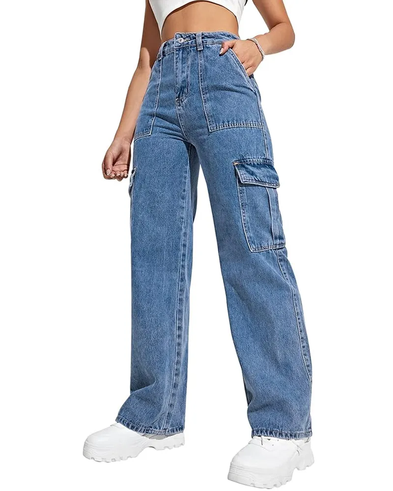 Cargo Style Jeans With Large Pockets (Pre-Sale)