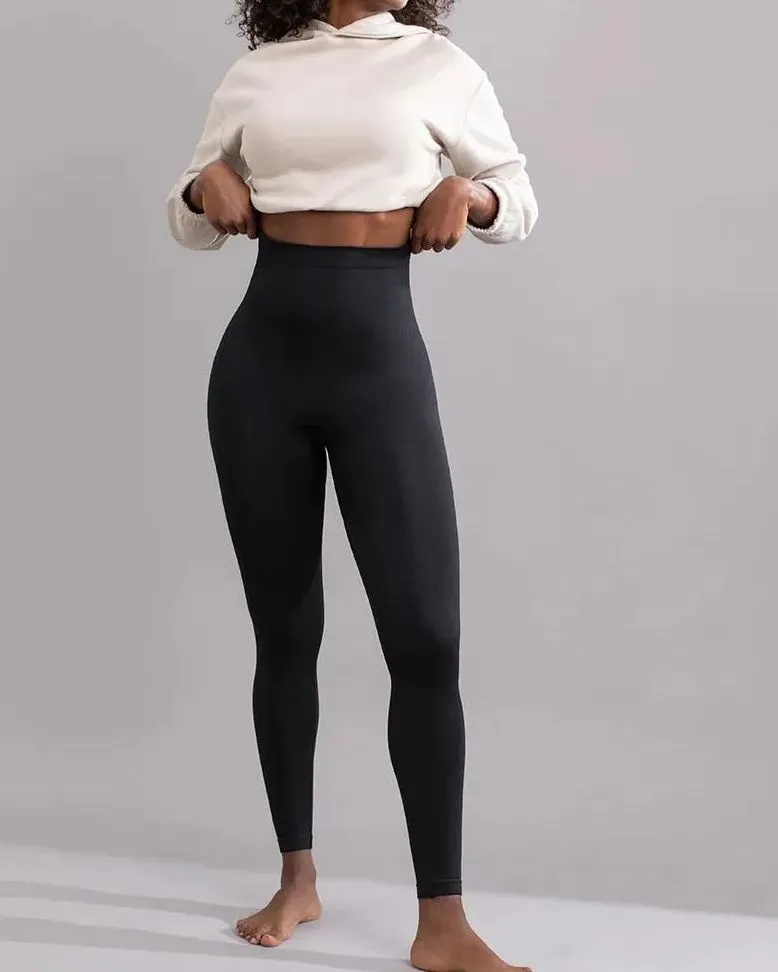 Leggings de levantamiento de glúteos para mujer Pantalones de yoga sin costuras de cintura alta