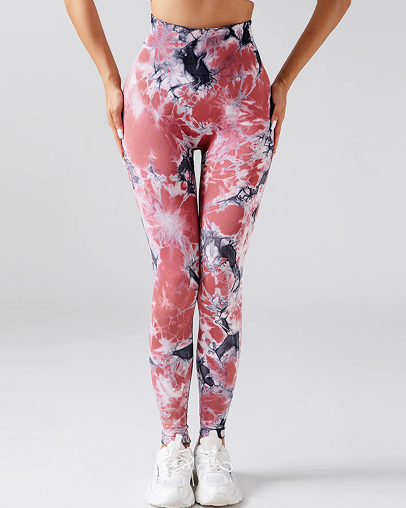 Tie-Dye Printed High-Waisted Hip Lift Yoga Pants