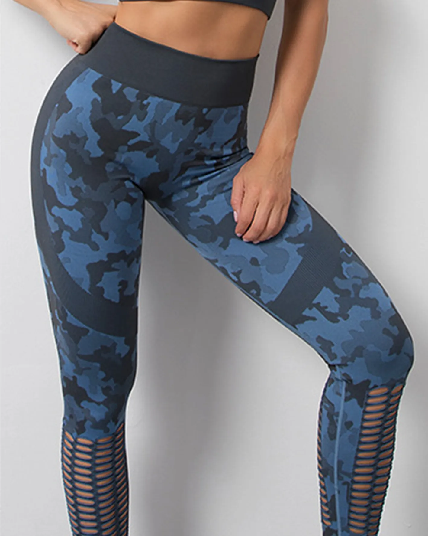 Mesh Holes Breathable Yoga Pants