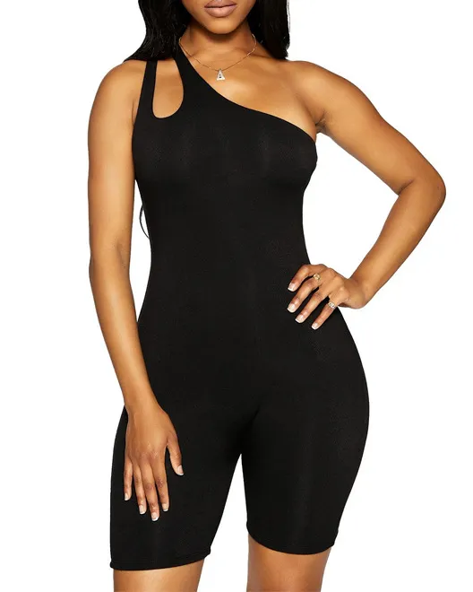One-Shoulder Slim Hip-Lifting Sports Yoga Jumpsuit