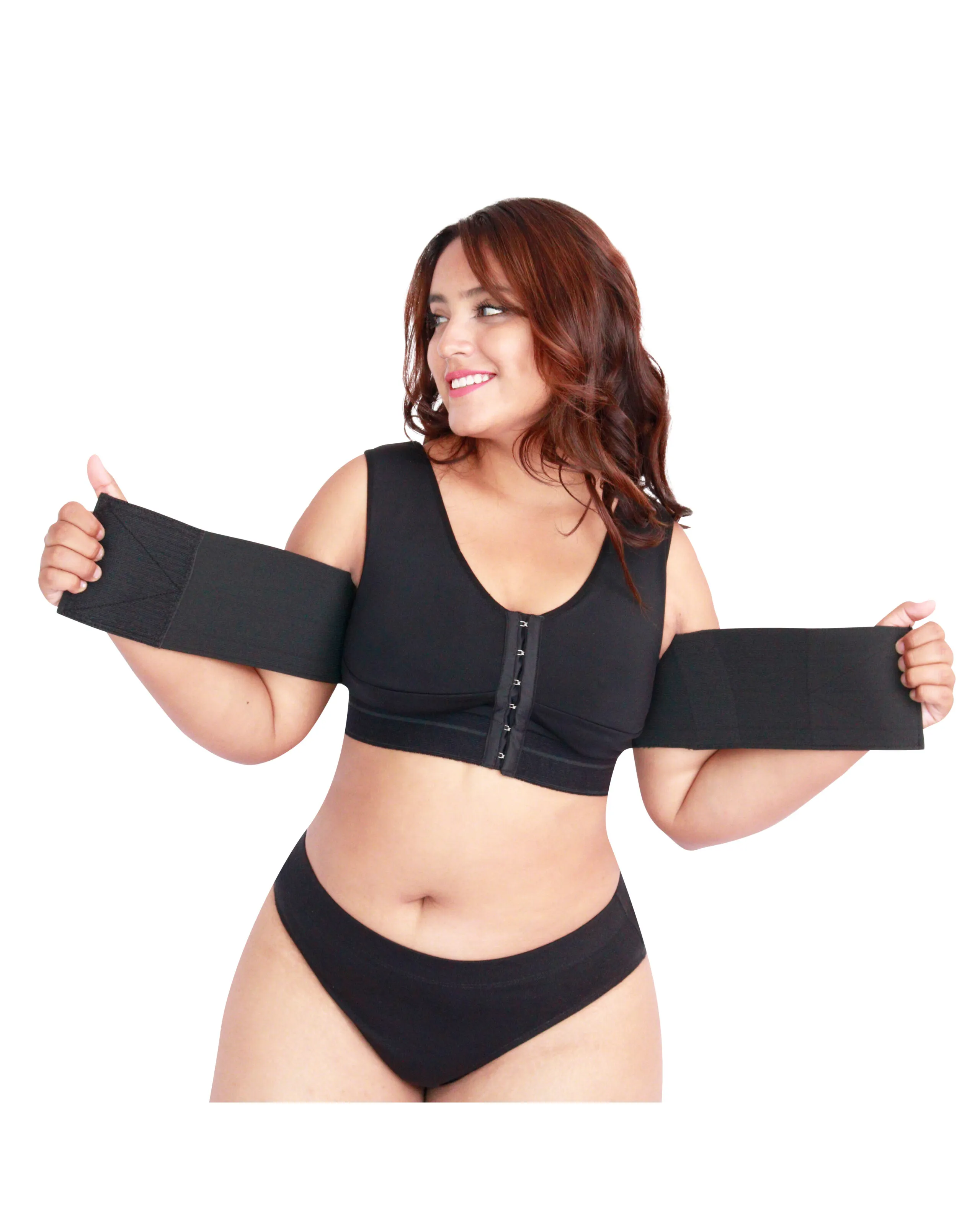 Sujetador sin mangas para mujer con tops con cinturón