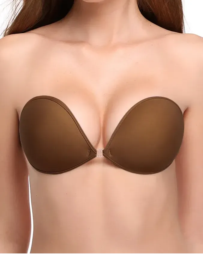 Sujetador autoadhesivo de silicona reutilizable push-up