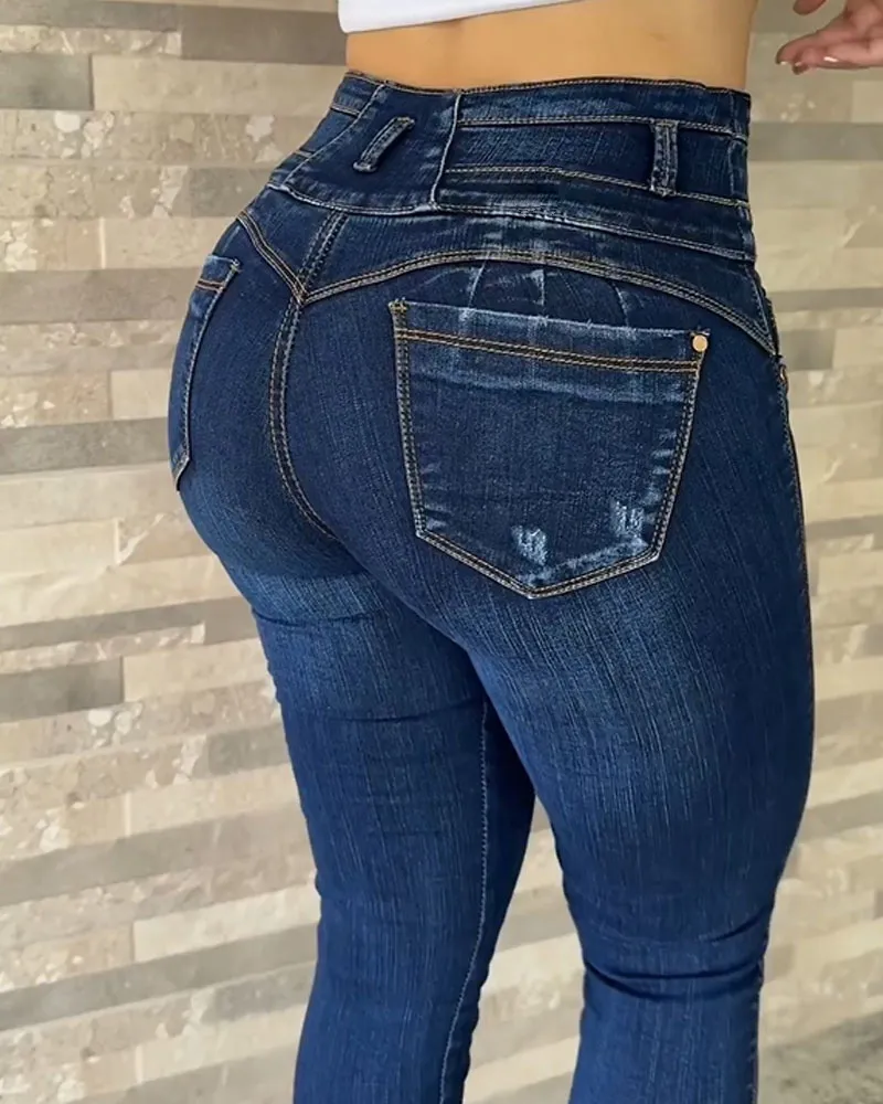 Women's High-Waisted, Hip-Lifting Skinny Jeans (Pre-Sale)