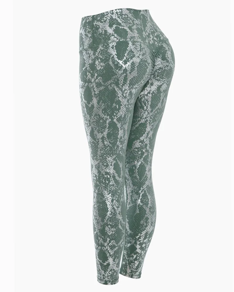 Leggings de yoga elásticos de cintura alta para mujer