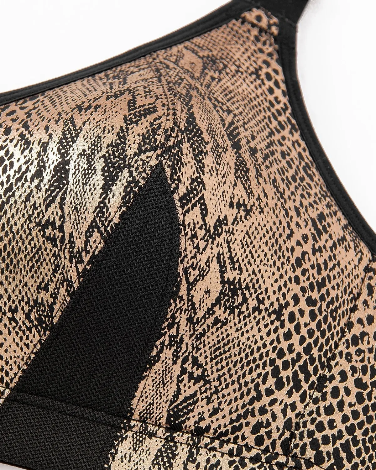 Sujetadores de espalda cruzada con relleno brillante de alto impacto