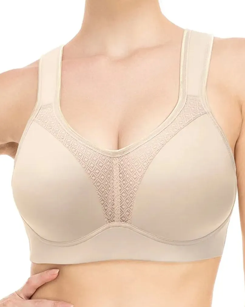 Sujetador deportivo High Impact Full Coverage Underwire - Beige