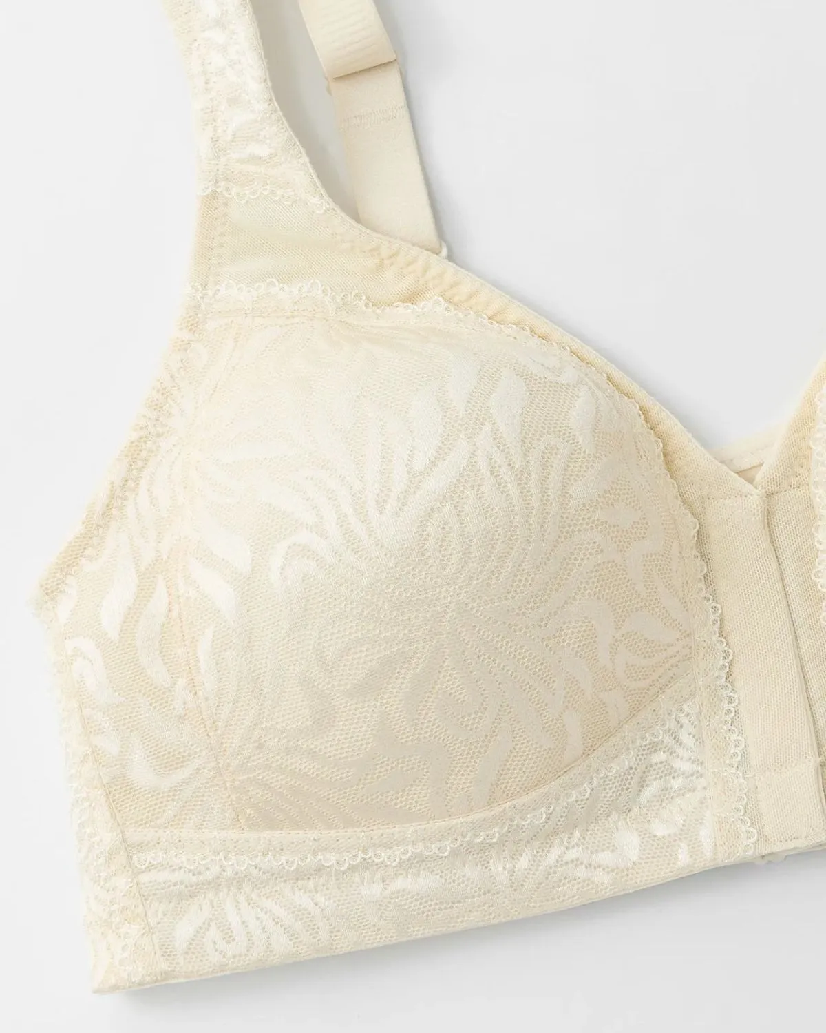 Minimizador de cierre frontal sin aros sin relleno sujetador de talla grande