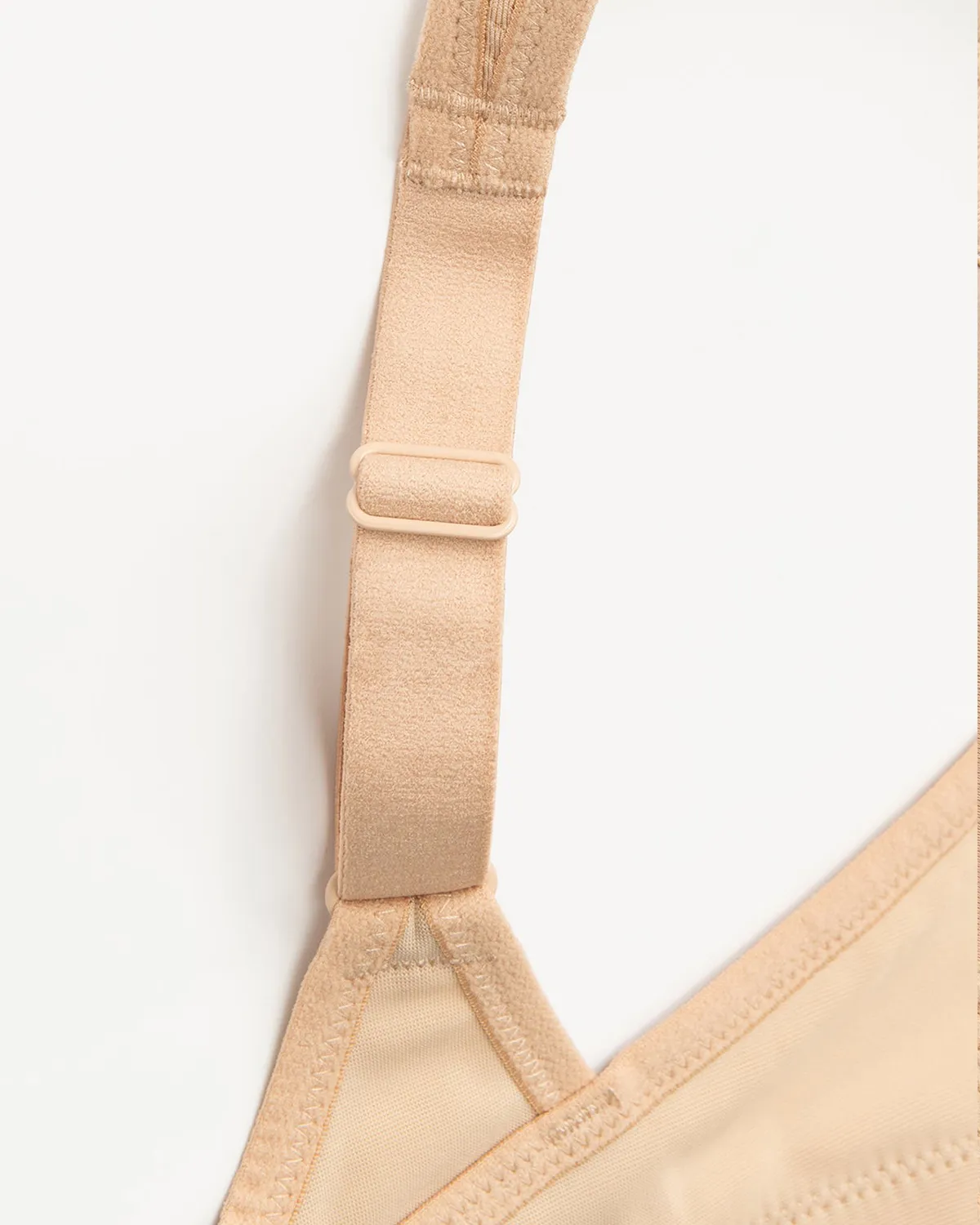 Sujetador deportivo sin relleno High Support-Beige