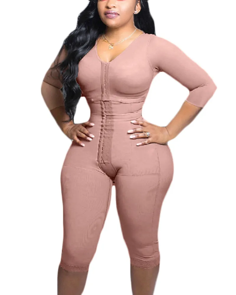 La compresión del brazo de soporte de cuerpo completo encoge la cintura con sujetador incorporado