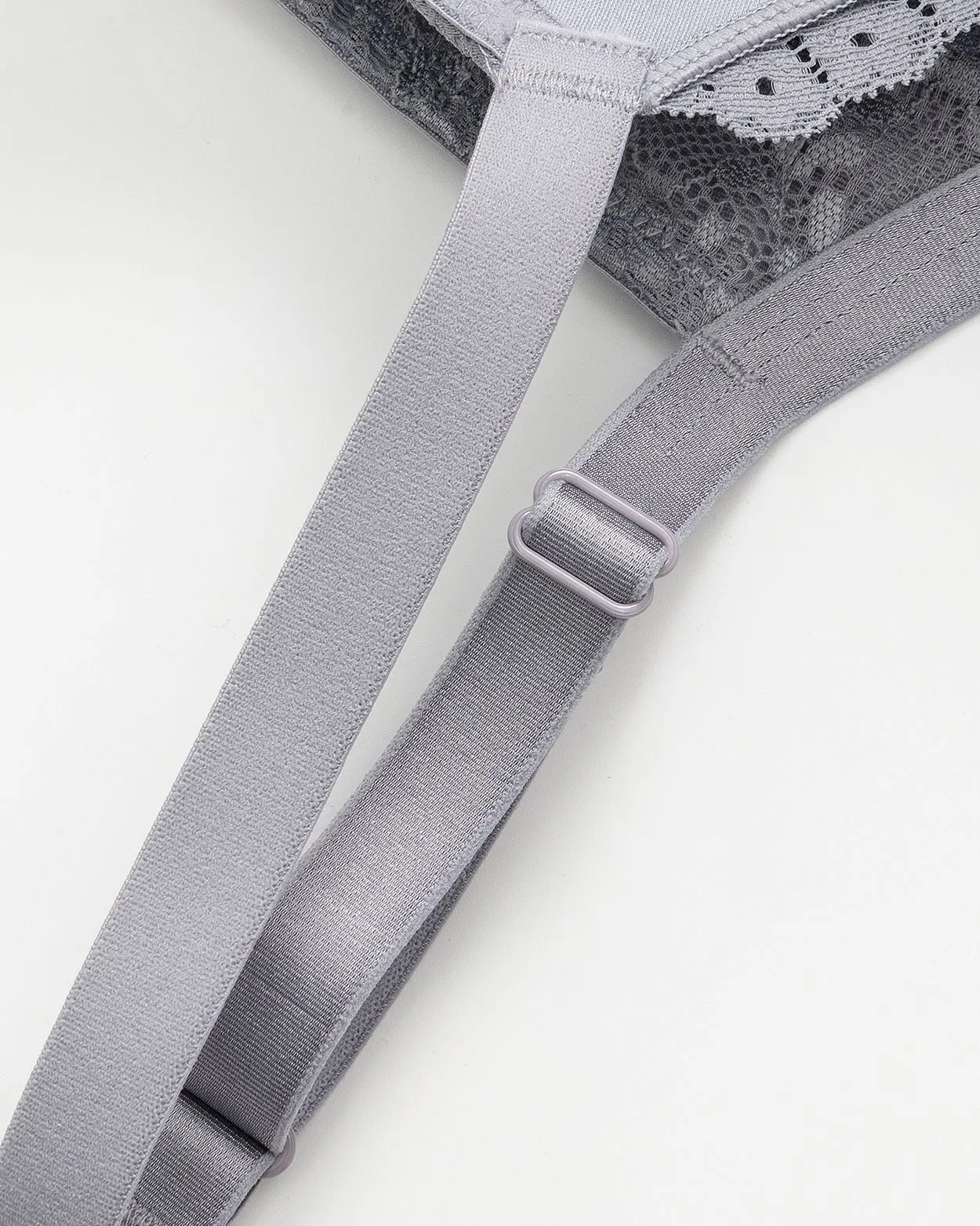 Sujetador push up de encaje con aros y cobertura total de talla grande