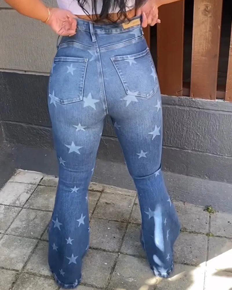 Star Slim Flared Jeans (Pre-Sale)