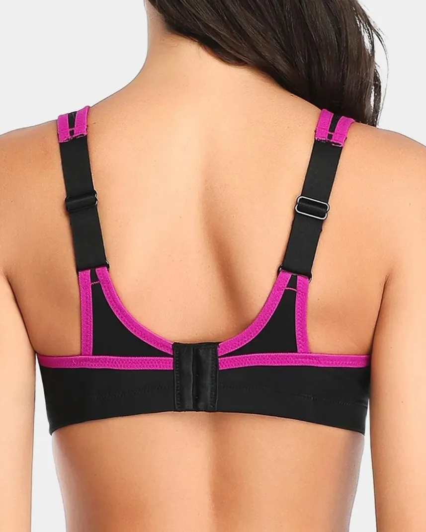 Sujetador deportivo sin relleno High Support - Negro