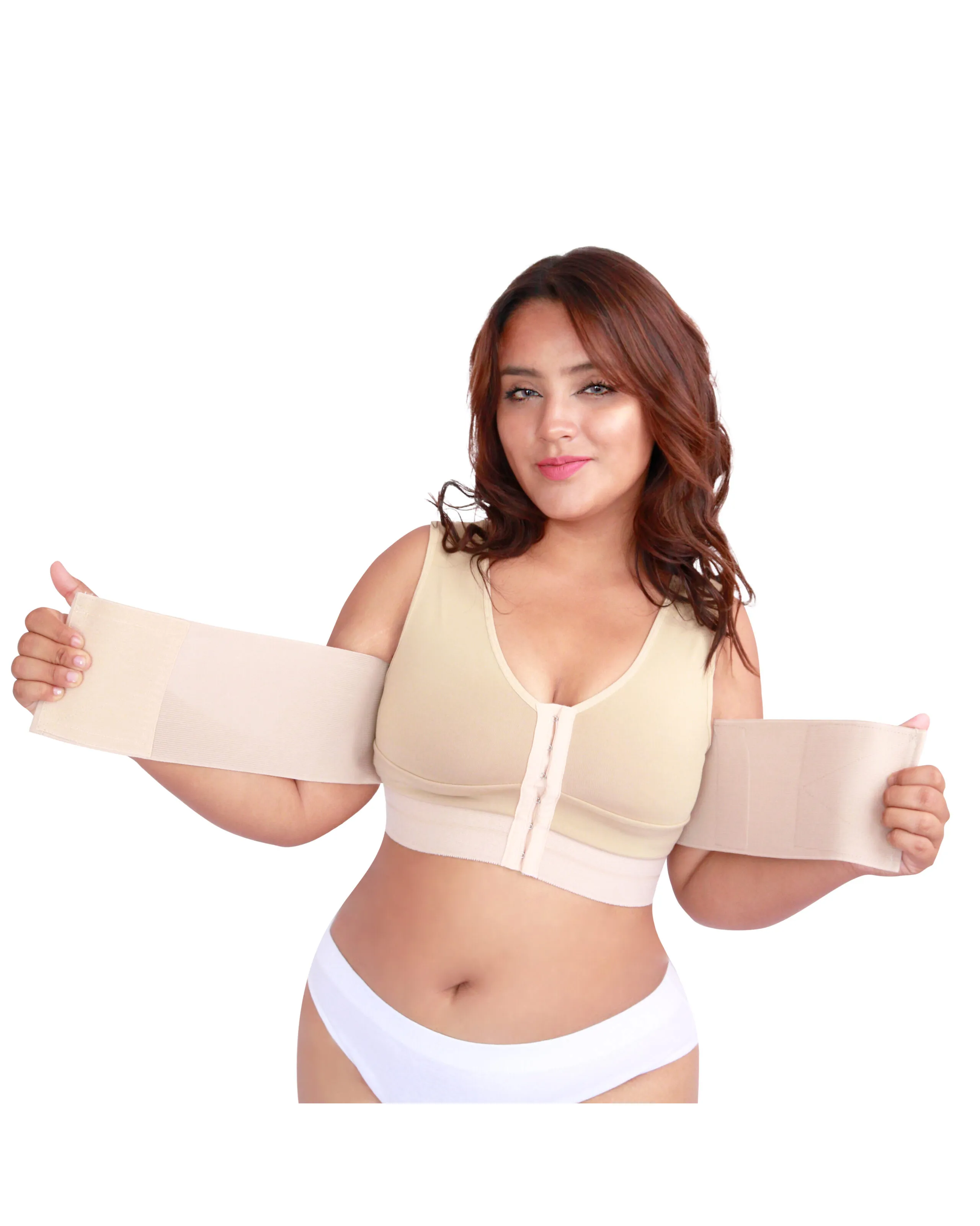 Sujetador sin mangas para mujer con tops con cinturón