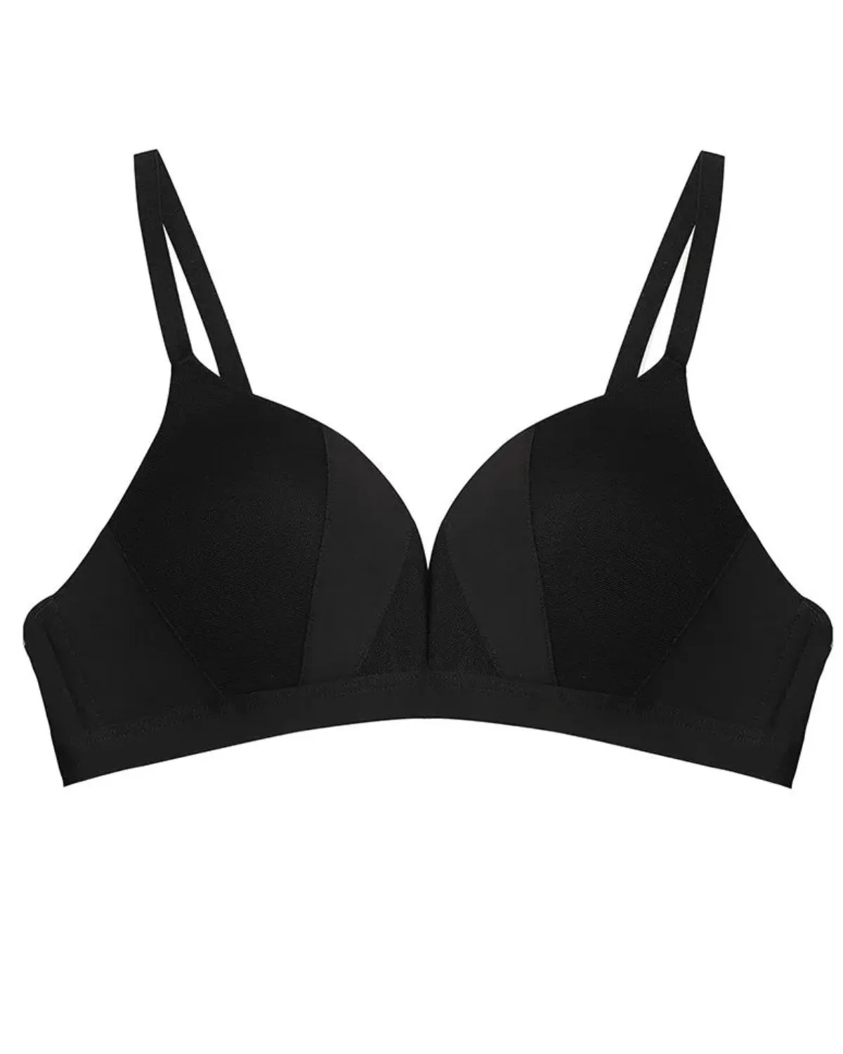 Sujetador sin costuras con escote en V profundo francés simple