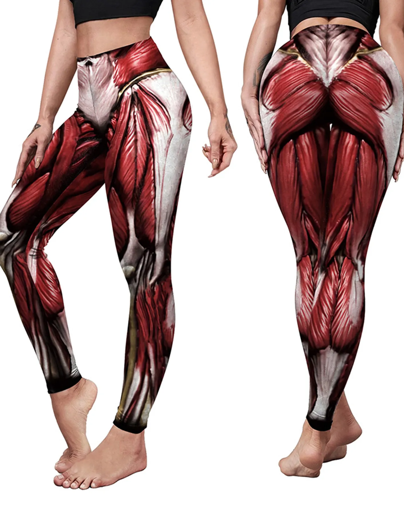 Slim-Fit Stretch Yoga Pants For Halloween