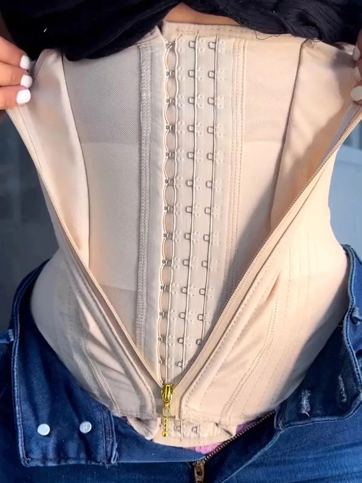 ACTUALIZADO - Camiseta sin mangas moldeadora de cuerpo con cremallera y pecho