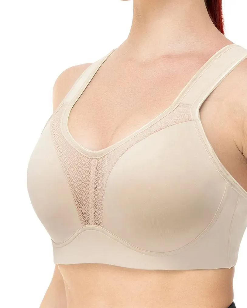 Sujetador deportivo High Impact Full Coverage Underwire - Beige