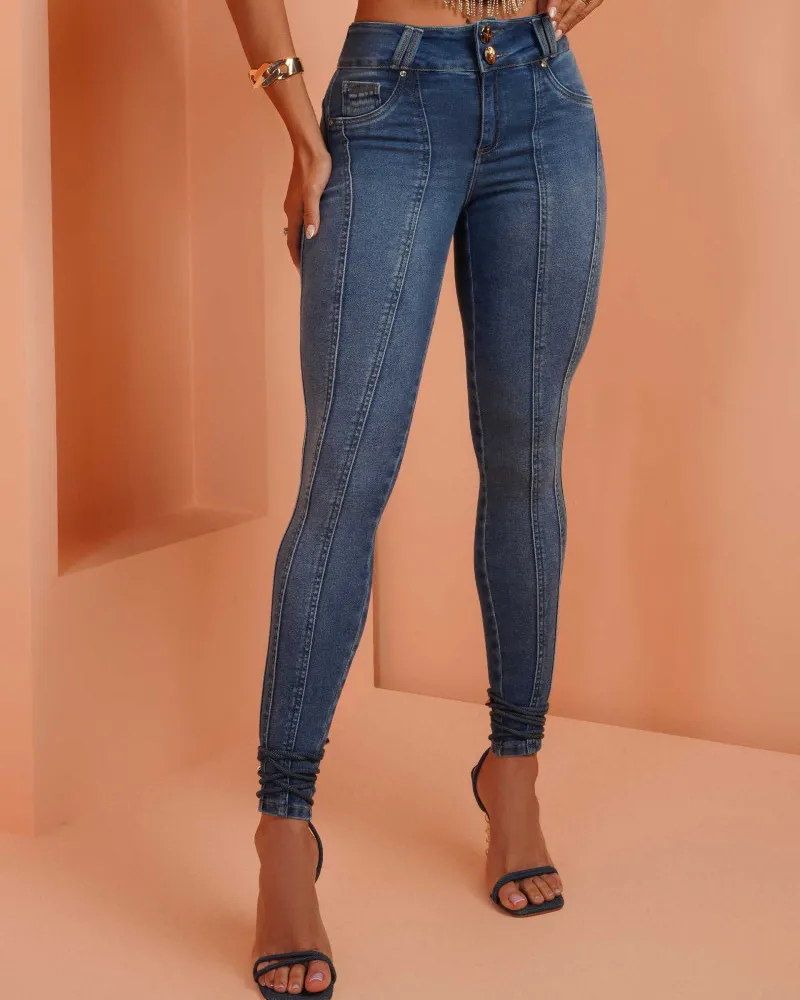 High-Waisted Skinny Jeans (Pre-Sale)
