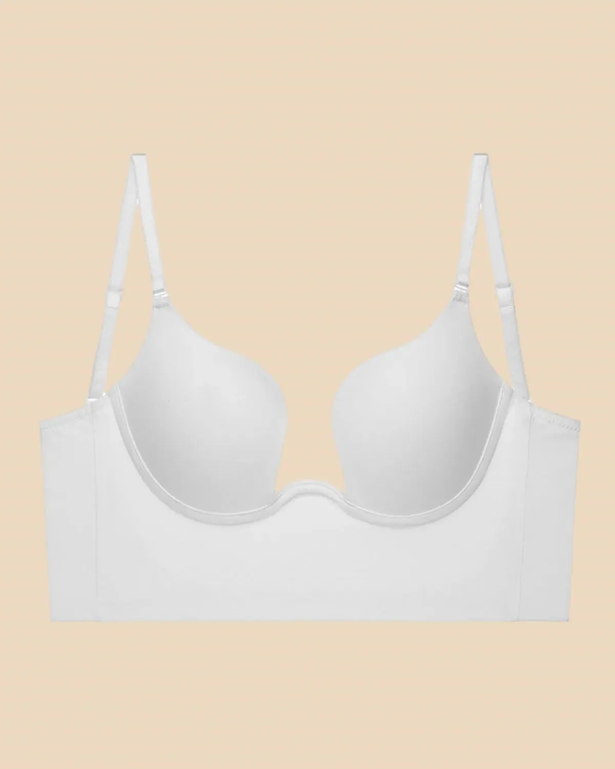 Liftup Low Back Plunge Bra Sujetador con relleno ligero que realza el escote Ropa interior