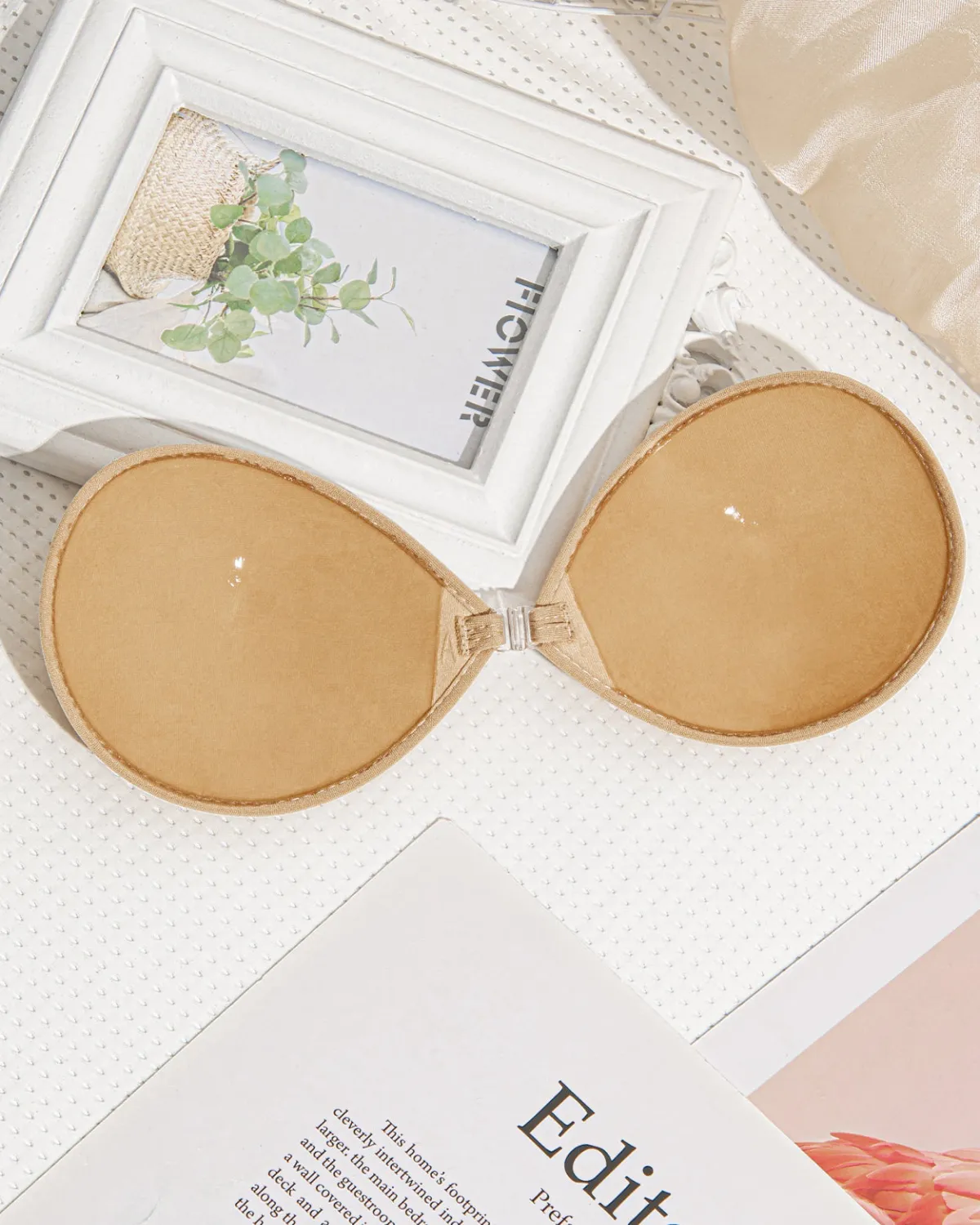 Sujetador autoadhesivo de silicona reutilizable push-up