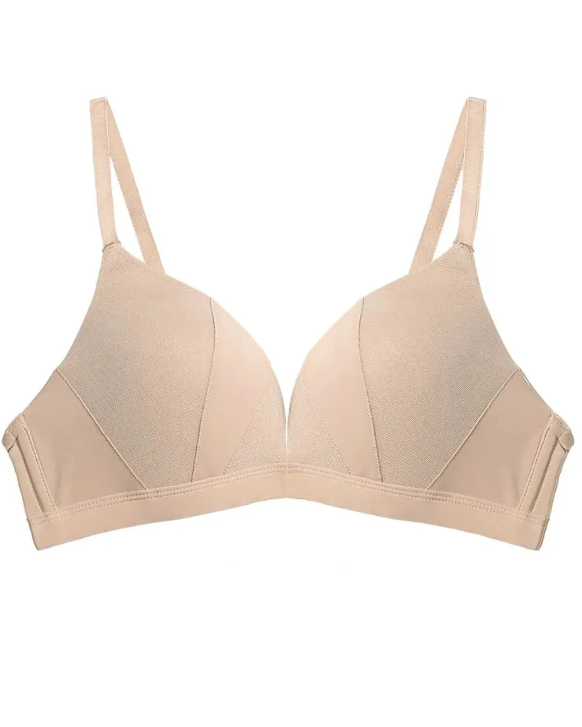 Sujetador sin costuras con escote en V profundo francés simple