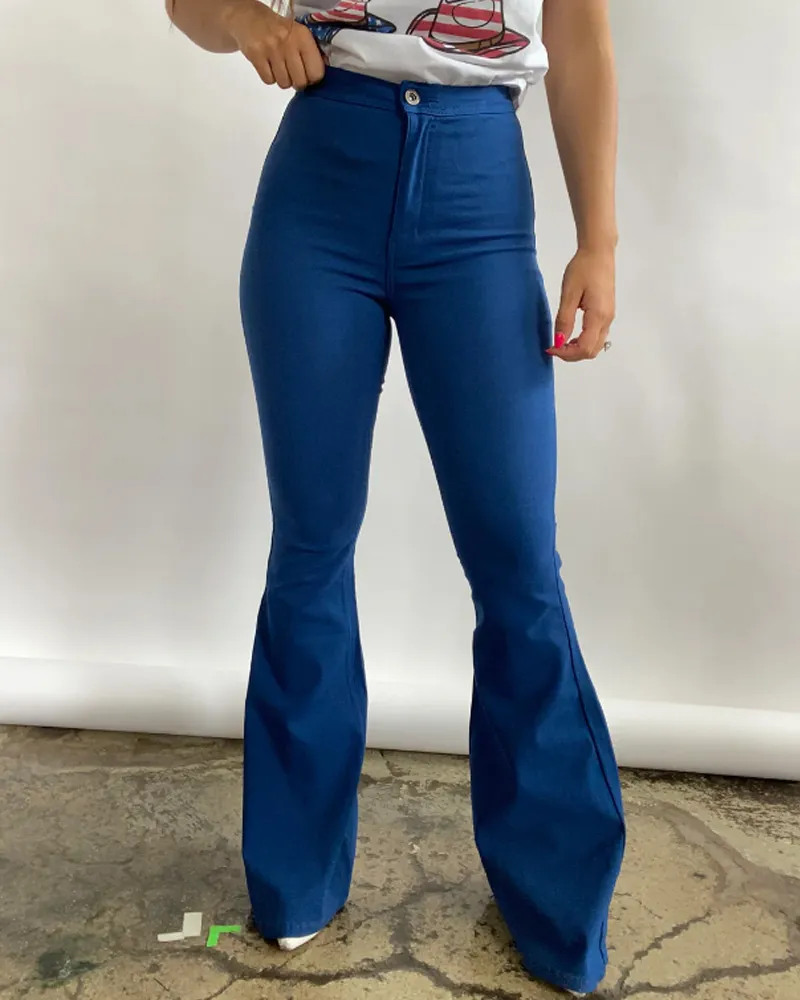 Christmas Themed Skinny Flared Jeans (Pre-Sale)