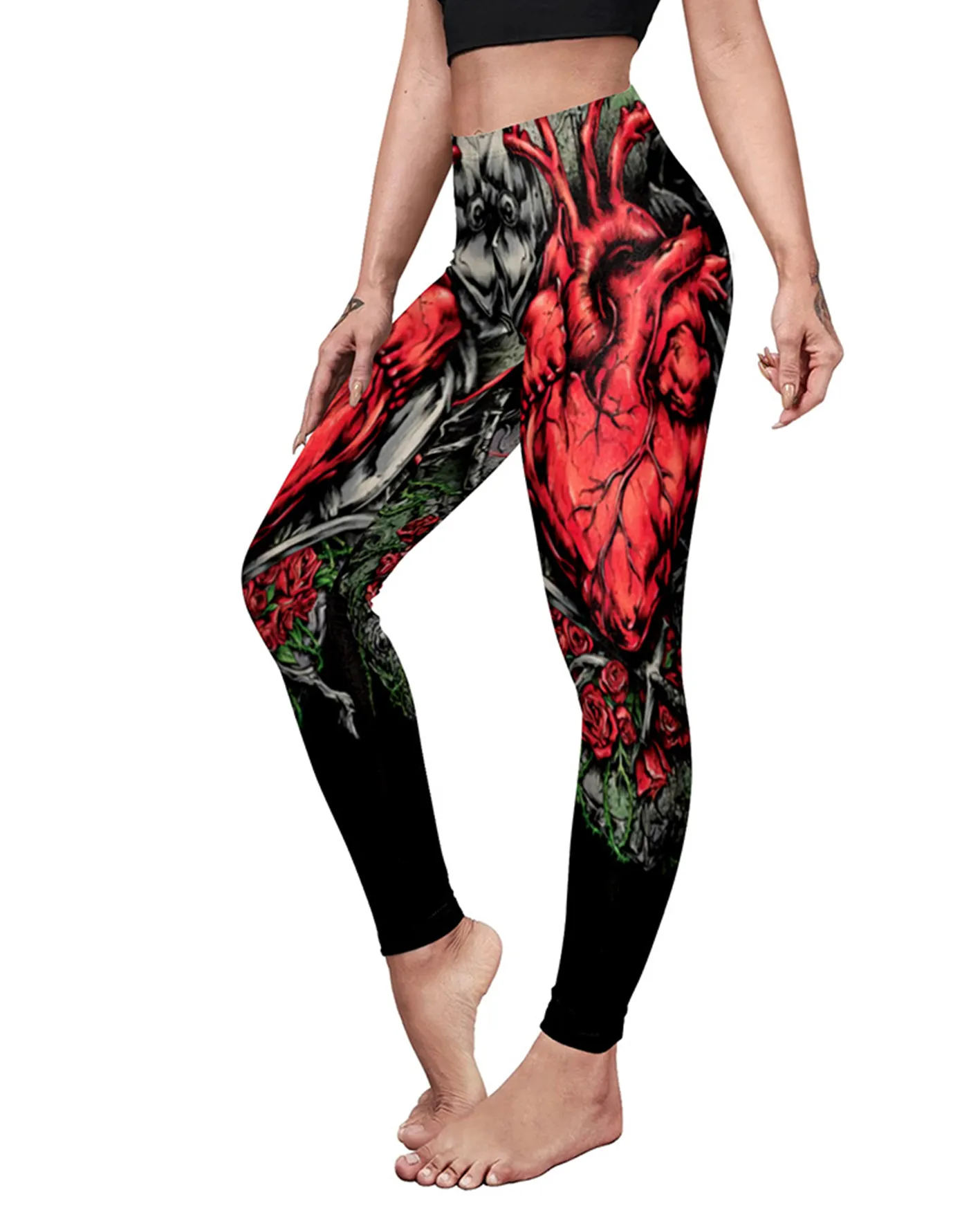 Slim-Fit Stretch Yoga Pants For Halloween