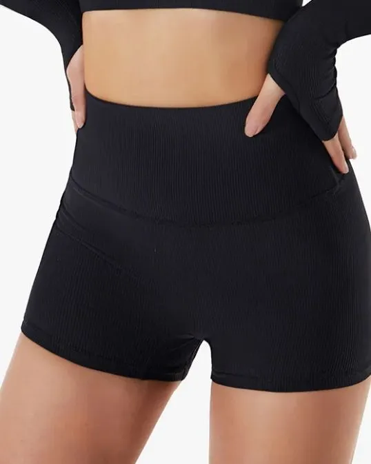 Medias deportivas delgadas de cintura alta para yoga desnudo con levantamiento de glúteos abdominales