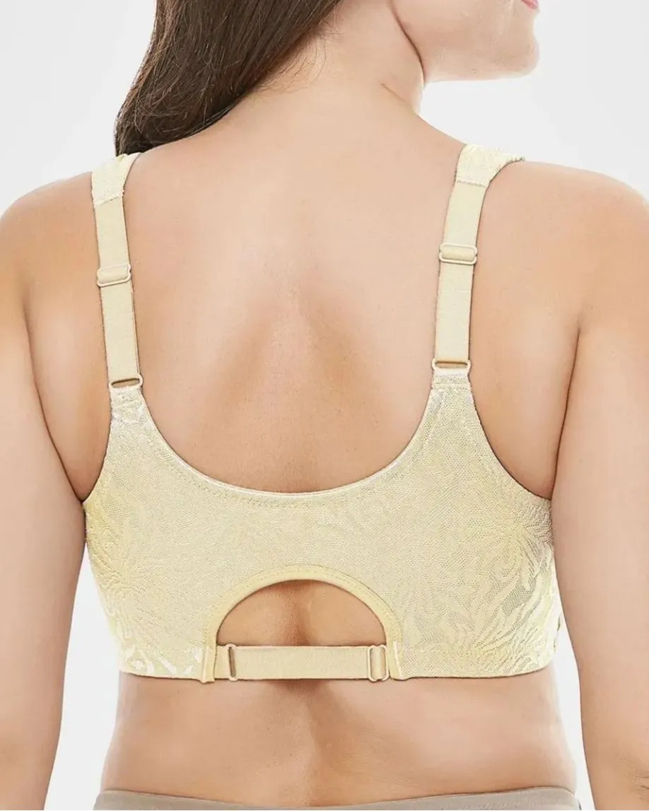 Minimizador de cierre frontal sin aros sin relleno sujetador de talla grande