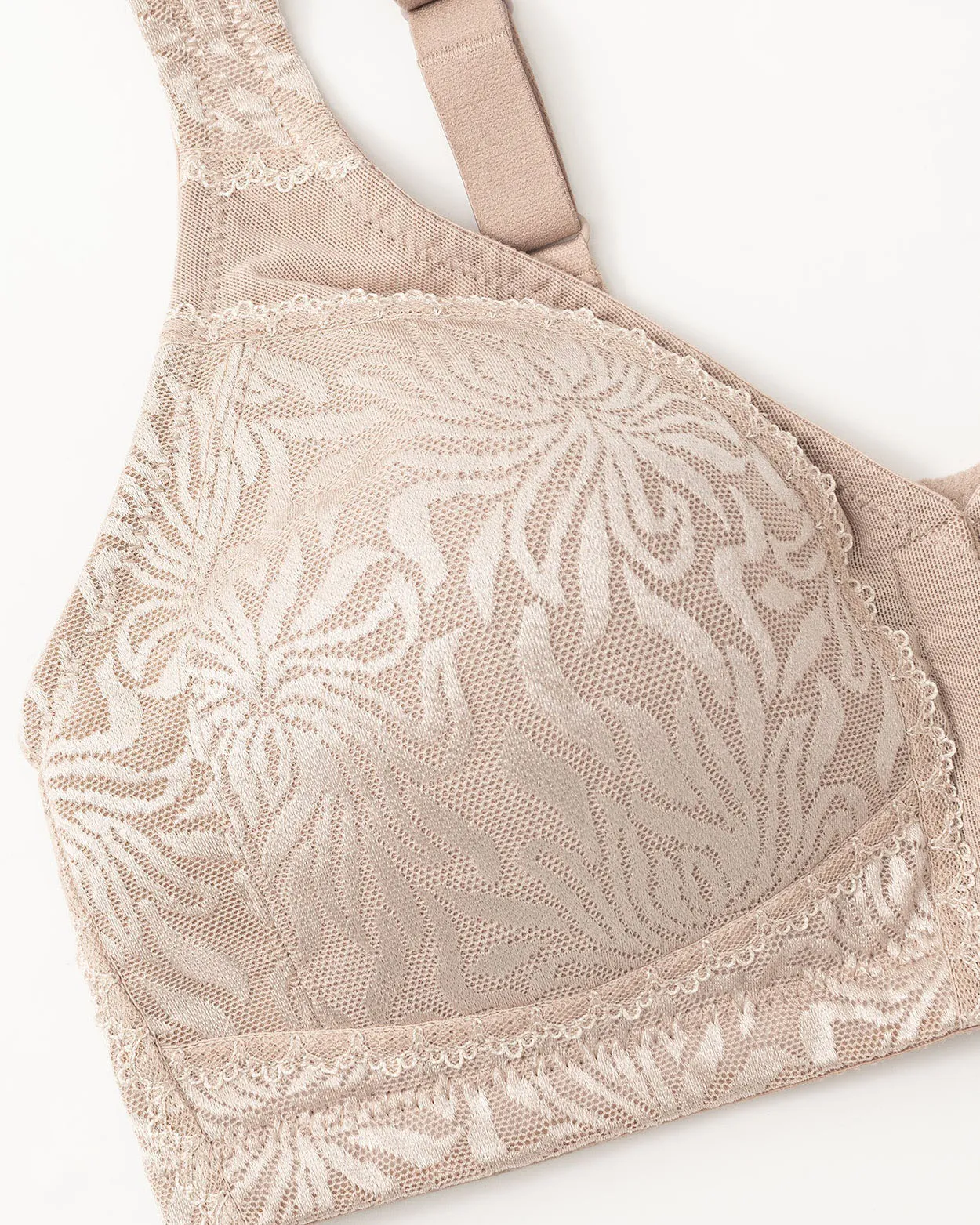 Sujetador minimizador de cierre frontal sin aros sin relleno de talla grande