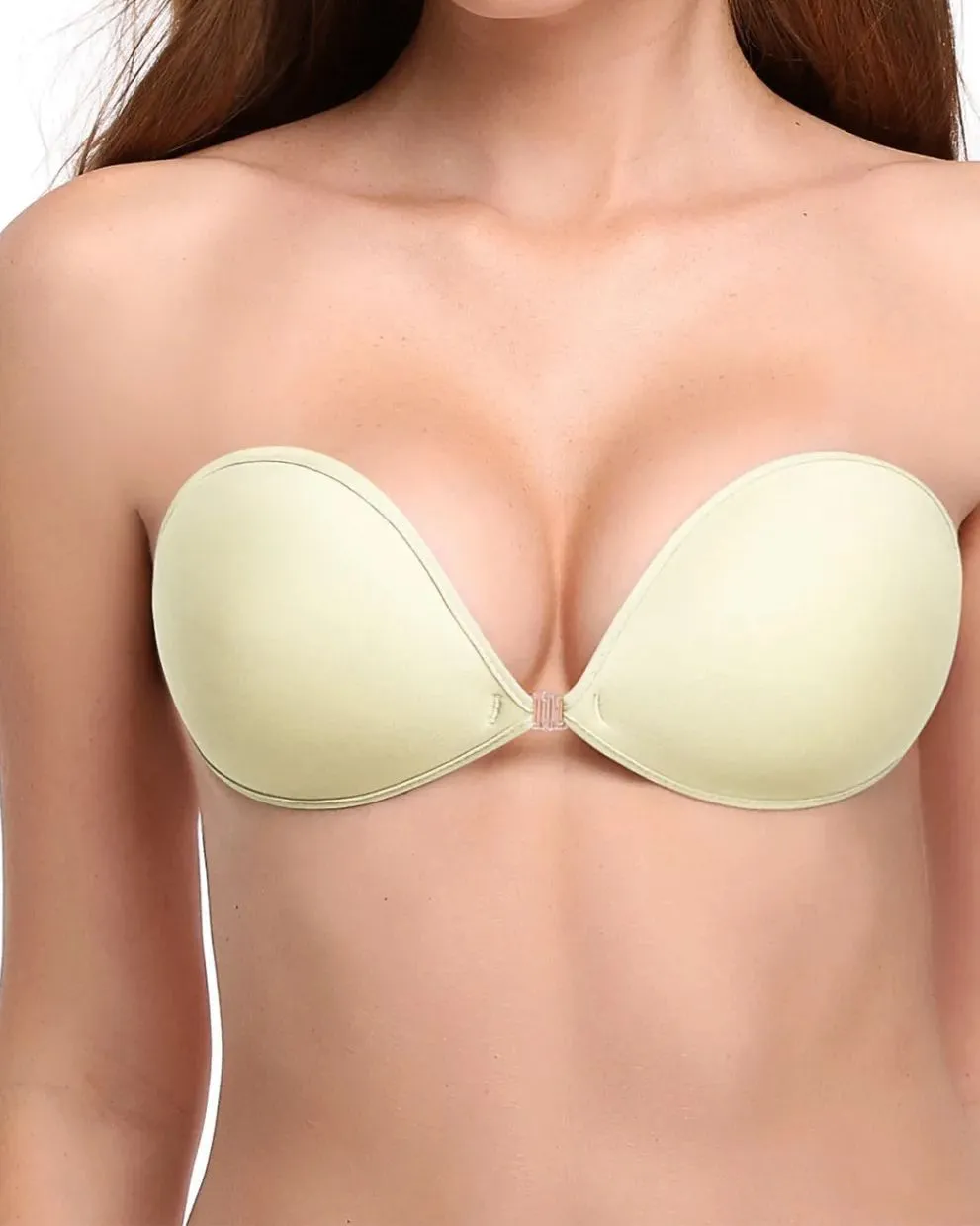 Sujetador autoadhesivo de silicona reutilizable push-up