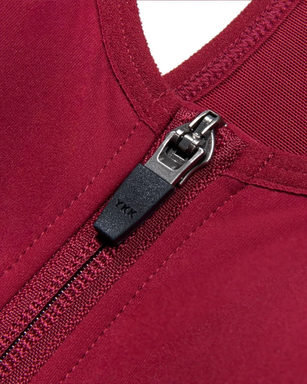 Sujetador deportivo con espalda nadadora y cremallera con relleno y cierre frontal