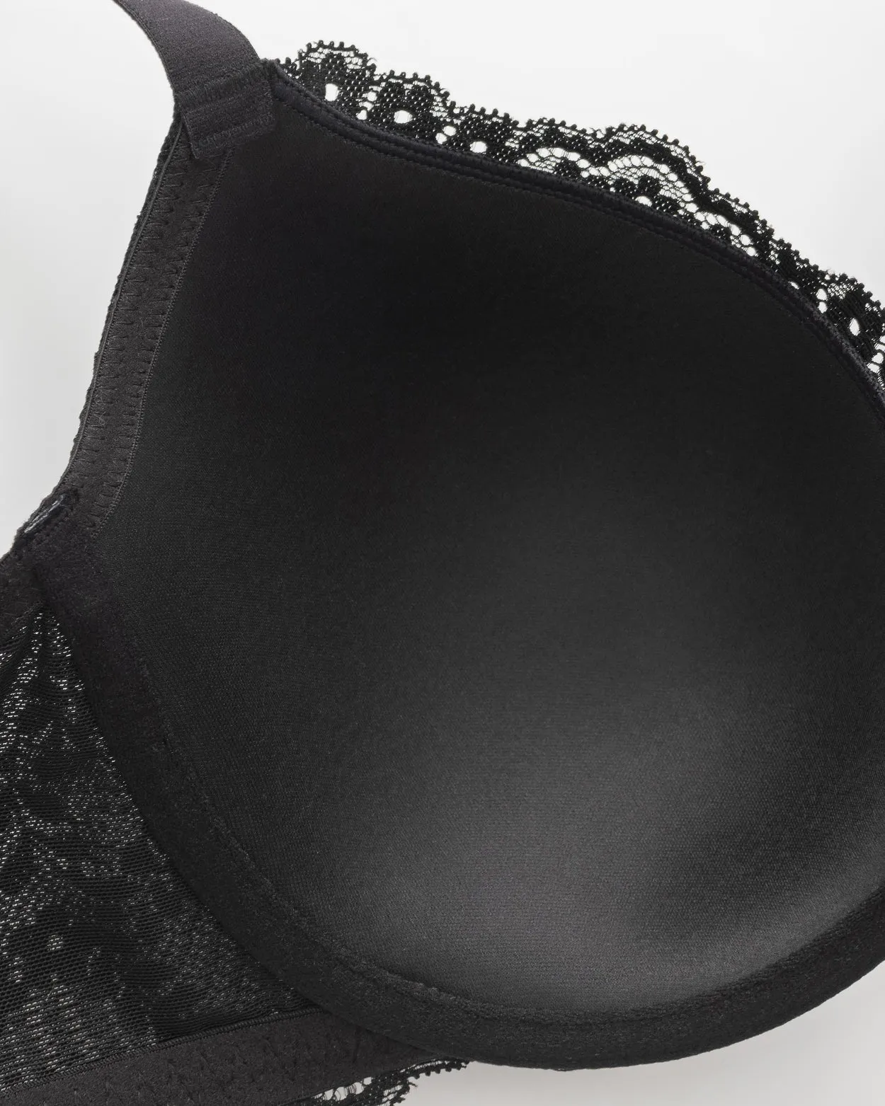 Sujetador push up de encaje con aros y cobertura total de talla grande